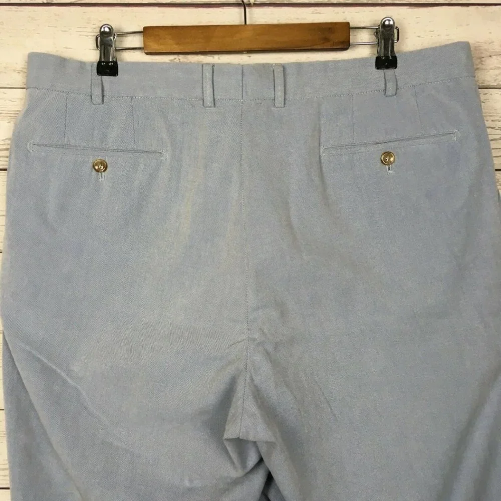 Hiltl‎ Mens ZE200 Dress Pants 36 to 38×28 Trousers Light Blue